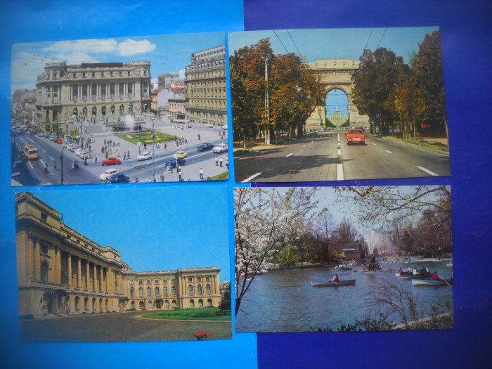 HOPCT LOT 2000 - BUCURESTI -4 CARTI POSTALE-CIRCULATE