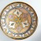 Farfurie perete ceramica SAFI Maroc, handmade, 26cm diametru, lut