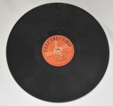 Dunarea albastra (Johann Strauss) dirijor Sile Dinicu / Viata de artist - dirijor Constantin B&icirc;rsan - disc ebonita patefon/gramofon Electrecord