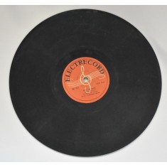 Dunarea albastra (Johann Strauss) dirijor Sile Dinicu / Viata de artist - dirijor Constantin B&icirc;rsan - disc ebonita patefon/gramofon Electrecord