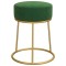 Taburet rotund, verde, catifea - 3