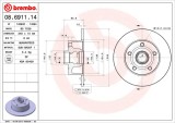 BREMBO 08.6911.14 PRIME LINE Disc frana
