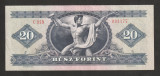Ungaria, 20 forint 1980, XF _Gheorghe Doja_C 359 _093177