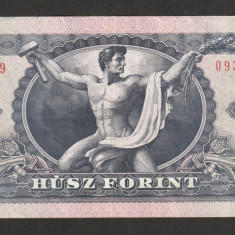 Ungaria, 20 forint 1980, XF _Gheorghe Doja_C 359 _093177