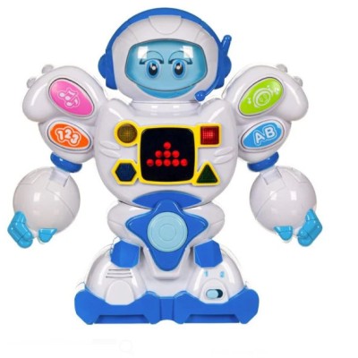 Robotel pentru Copii, cu ecran LED, sunete distractive, miscari multiple, multicolor, +18 luni, 28x12x28 cm foto