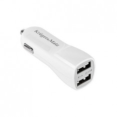 INCARCATOR AUTO USB DUAL 2.1A SI 1A K&amp;amp;M EuroGoods Quality foto