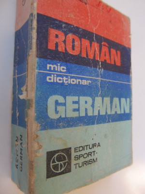 Mic dictionar Roman German - Gh. Hanes foto