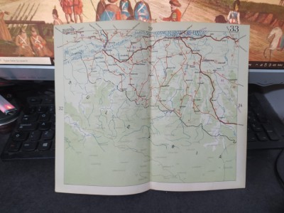 Silistra, Oltenița, Turtucaia, Ostrov, Curt Bunar, hartă color circa 1930, 109 foto