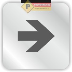 Placuta din aluminiu sageti foto