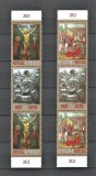 ROMANIA 2023 - SFINTELE PASTI, STRAIF DOUA VALORI+VINIETA, MNH - LP 2407 (2), Nestampilat