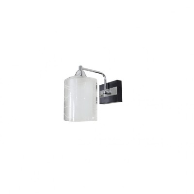 Aplica Niege Crom+Negru+Alb 1xE27 60W foto