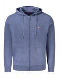 Hanorac cu fermoar barbati, cu mini logo brodat, Regular fit, albastru deschis, M, 2XL, 3XL, L, XL, Norway