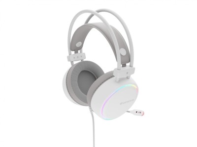 Casti cu fir Genesis Neon 613 G2 alb foto