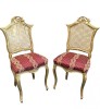 Scaune Rococo Sec. XX, Tapițerie, Stare F. Bună - Antichități, Mobilier Antichizat - H=94x44 L40cm