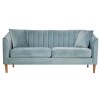 Canapea Belle 208x80x85 cm Material Catifea Turcoaz (cod AF 2425)