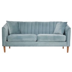 Canapea Belle 208x80x85 cm Material Catifea Turcoaz (cod AF 2425)