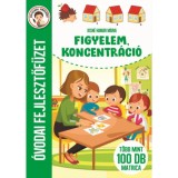 Figyelem, koncentr&aacute;ci&oacute; - &Oacute;vodai fejlesztőf&uuml;zet - T&ouml;bb mint 100 db matrica - Kisn&eacute; Hamar M&aacute;ria, 2024
