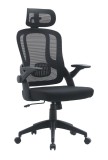 Scaun birou negru Riverside 62.5x65x128 cm