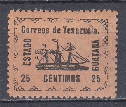 VENEZUELA GUAYANA 25 CENTIMOS MNH