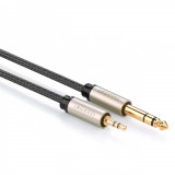 Cablu Ugreen Cablu Audio TRS Mini Jack 3.5mm - Jack 6.35mm 2m Gri 10628-UGREEN