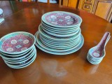 Set farfurie/linguri chinezesti 27 buc