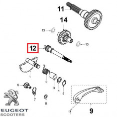 Ax ambreiaj original Peugeot Speedfight 3 - Vivacity 3 2T 50cc (12 dinti)
