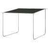 Pavilion pentru gradina/terasa, cu roti, cadru metalic, pliabil, negru, 3.02x3.02x2.5 m, ART