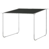 Pavilion pentru gradina/terasa, cu roti, cadru metalic, pliabil, negru, 3.02x3.02x2.5 m GartenVIP DiyLine, ART