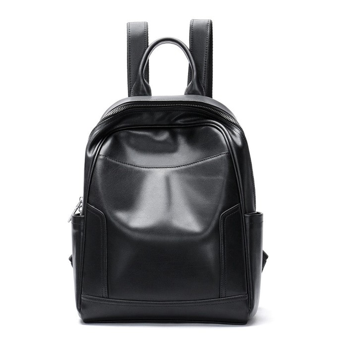 Rucsac dama, BUSY LDY&amp;GTM&reg; Nova, piele naturala, negru