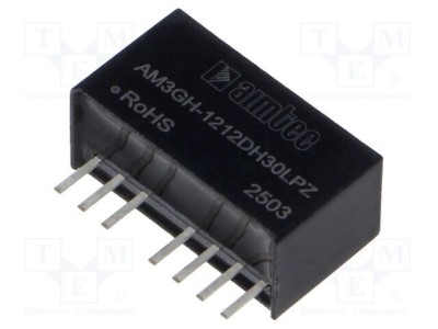 Convertor DC/DC AIMTEC 3W 4,5-18V intrare 12V/-12V ieșire SIP8 foto