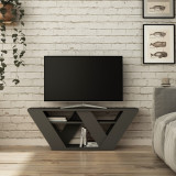 Cumpara ieftin Comoda TV, Homitis, Pipralla - Anthracite, 40x110x30 cm