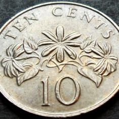 Moneda 10 CENTI - SINGAPORE, anul 1987 *cod 74
