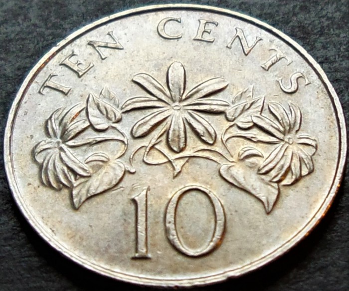 Moneda 10 CENTI - SINGAPORE, anul 1987 *cod 74