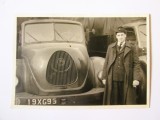 Fotografie colecție 100 x 68 mm din anii 50 cu un camion Magirus-Deutz din perioada Războiului Rece