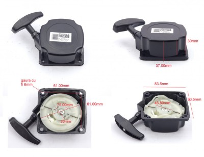 Demaror motor termic pulverizator motoforeza motocoasa motor-barca 2/4 timpi D0107 foto