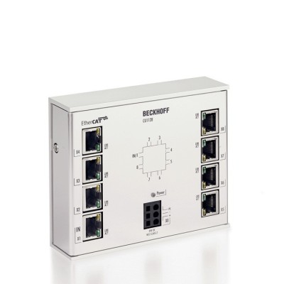 Switch Ethernet cu 8 porturi pentru şină DIN RJ45 IP20 24VDC foto