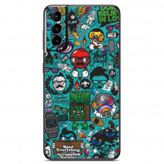 Folie Skin Compatibila cu Samsung Galaxy S21 Plus Wrap Skin Printing Sticker Bomb 2