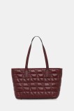 Geox poșetă de piele GARDREN culoarea bordo, D46Z8A 00046