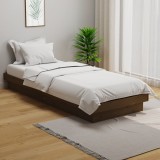 VidaXL Cadru de pat Small Single 2FT6 maro miere 75x190 cm lemn masiv