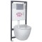Set rezervor WC montat pe perete Kasos Pacific Chrome