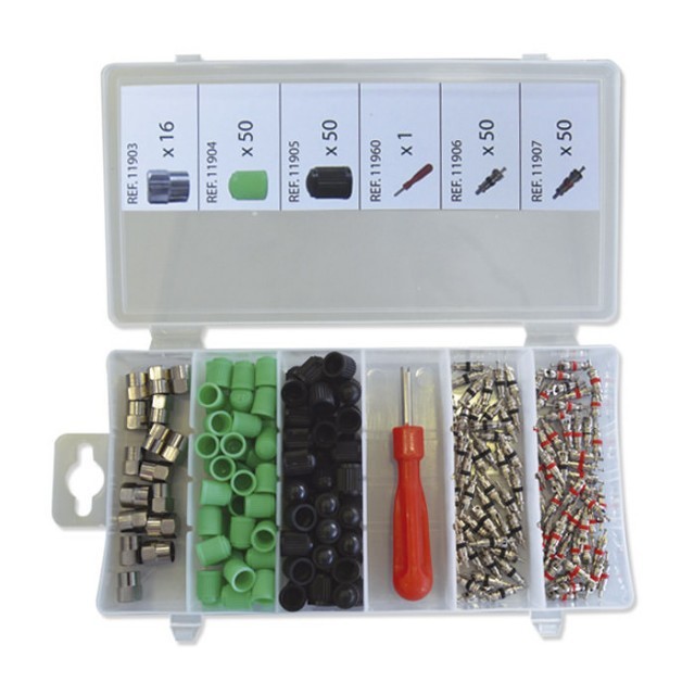 Set de capace si ventile pentru anvelope, JBM