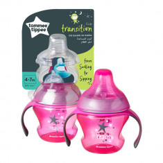 Cana de tranzitie Tommee Tippee 150 ml 4-7 luni roz