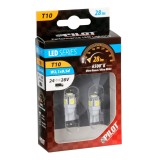 Bec Hyper-Led15 - 5SMD 24V pozitie T10 W21x95d 2buc - Alb