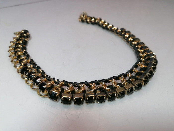 Colier dama auriu , choker necklace , auriu / C94