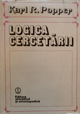 Logica Cercetarii - Karl R. Popper ,556474 foto