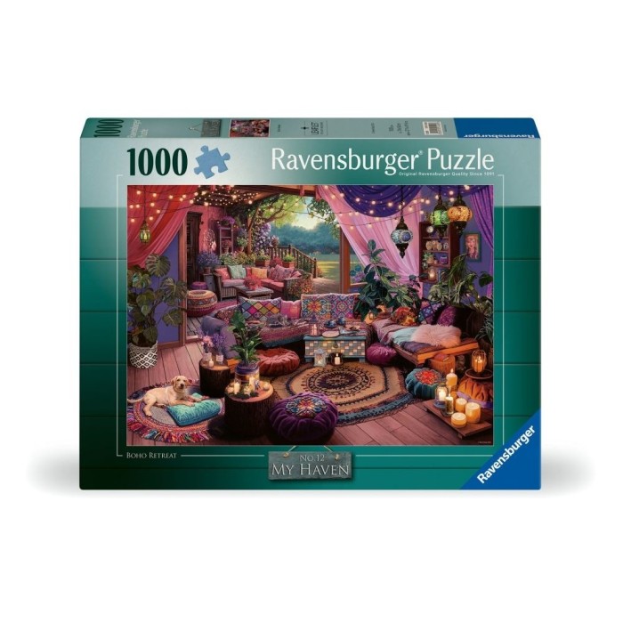 Ravensburger - Puzzle refugiu in stil boem 1000 piese
