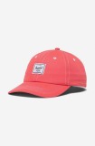 Herschel șapcă de baseball din bumbac culoarea roz, cu imprimeu 1167.1778-pink