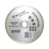 Disc diamantat continuu fractionat 230x30/25.4mm, segment 10mm pentru gresie, faianta, ceramica dura, marmura Breckner Germany