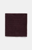 Medicine fular din amestec de lana culoarea bordo, neted