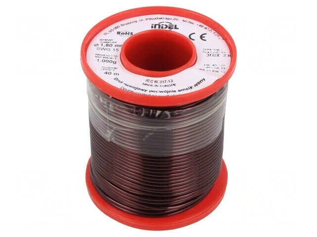 S&acirc;rmă Dublu Emailată 1,8mm 1kg Cupru